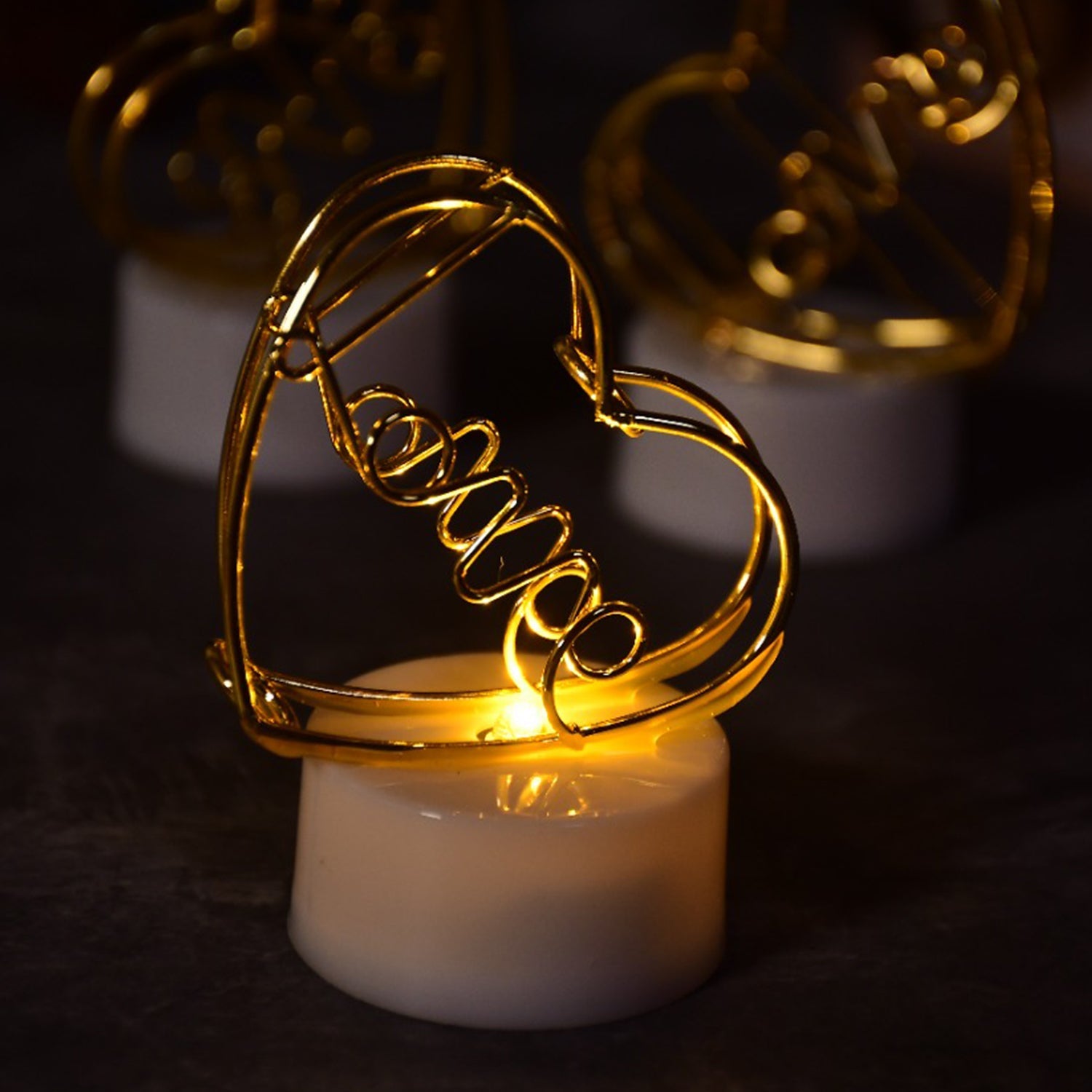 6554 Multicolor Flameless Heart Design Candles for Decoration (Set of 12pc) DeoDap 6554 Multicolor Flameless Heart Design Candles for Decoration (Set of 12pc) DeoDap